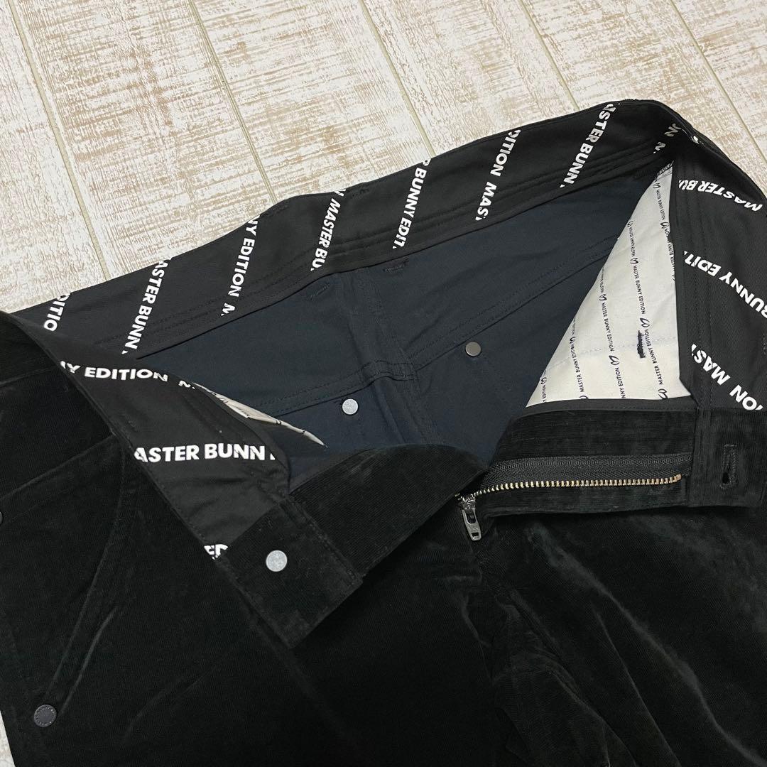 新品 マスターバニー ロングパンツ コーデュロイ ブラック Lサイズ （5）
