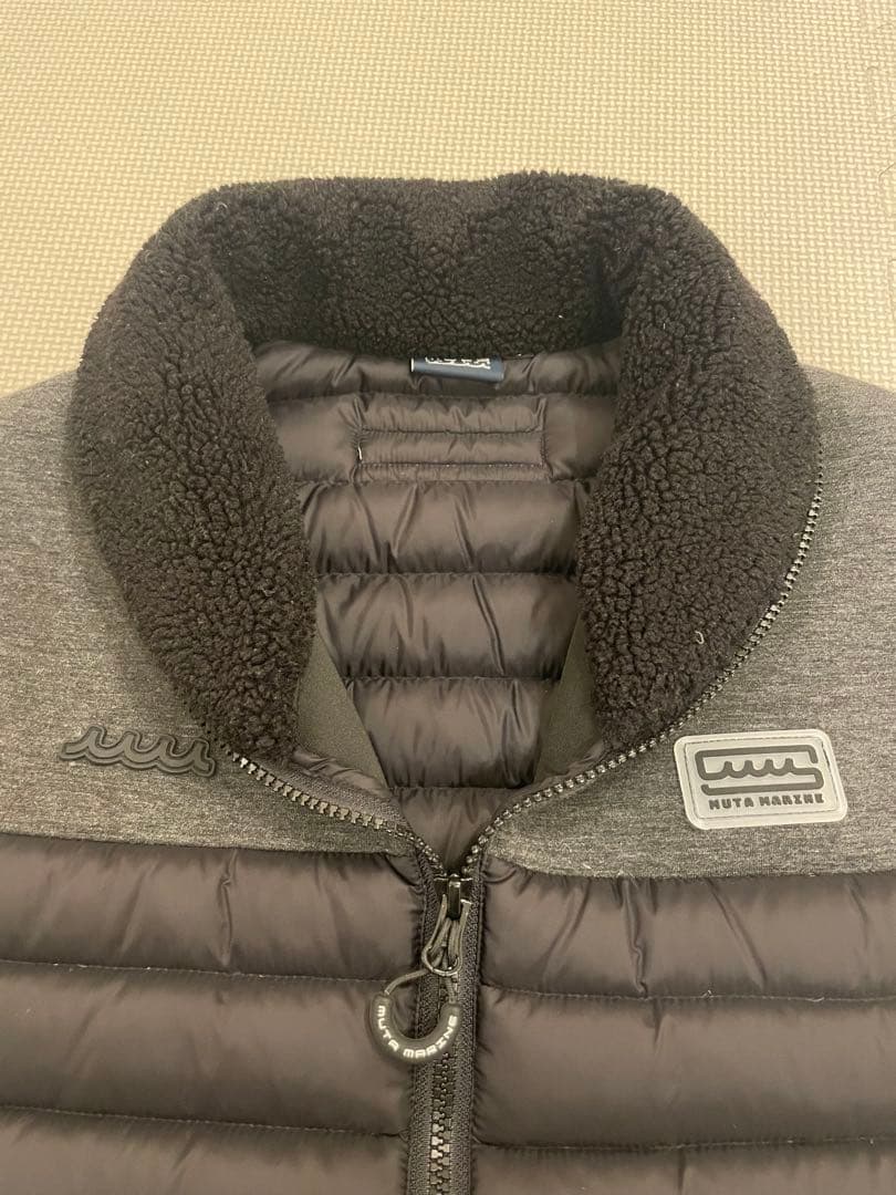 値下げ【MUTA】キルティングダウン切替ベスト（M） ブラック