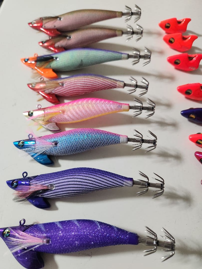 【中古】エメラルダス ボート II 8本　仮面シンカー10個まとめ売り