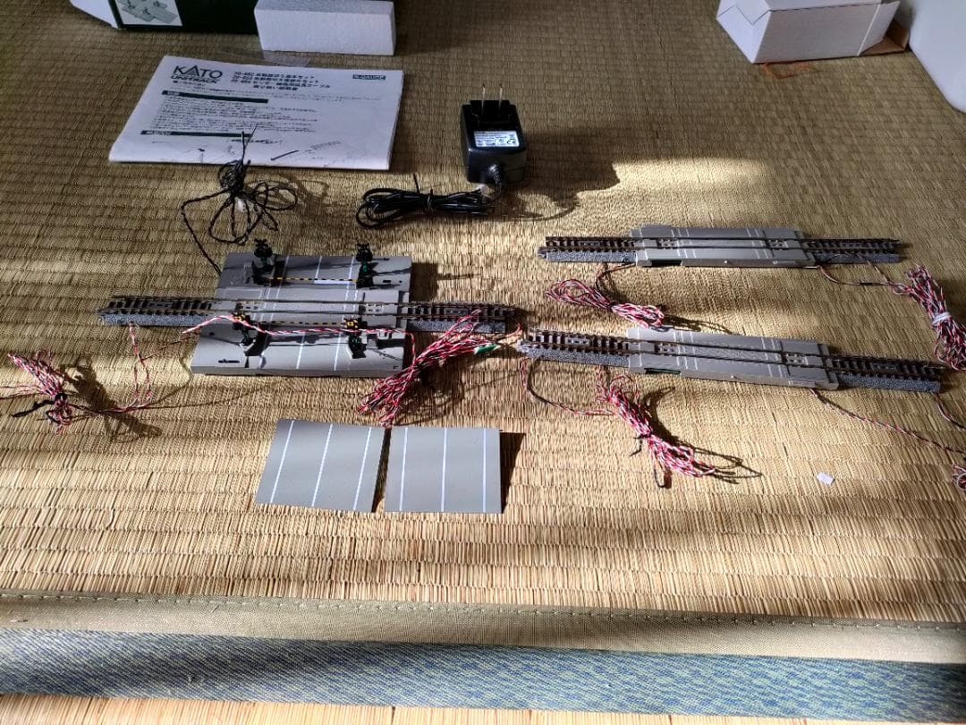 KATO 自動踏切セット 基本セット+複線化セット×２　中古品