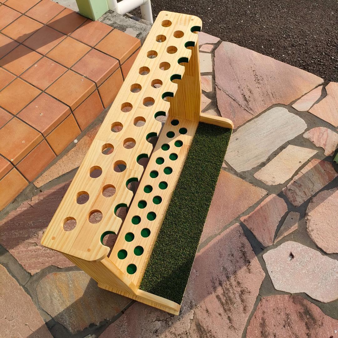 ゴルフクラブスタンド21＋11本【組立完成品】塗装＆フェルト付【ゴルフスタンド】