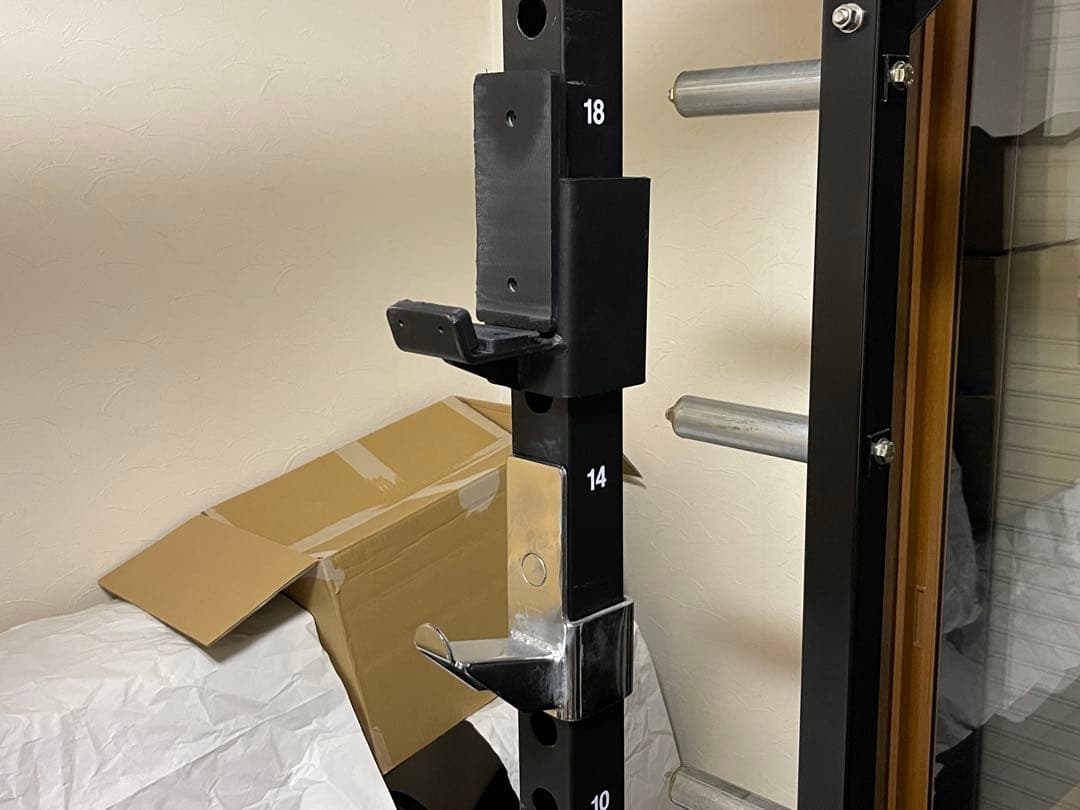 【引取り】ハーフラックとしても使えます パワーテック パワーラックセット