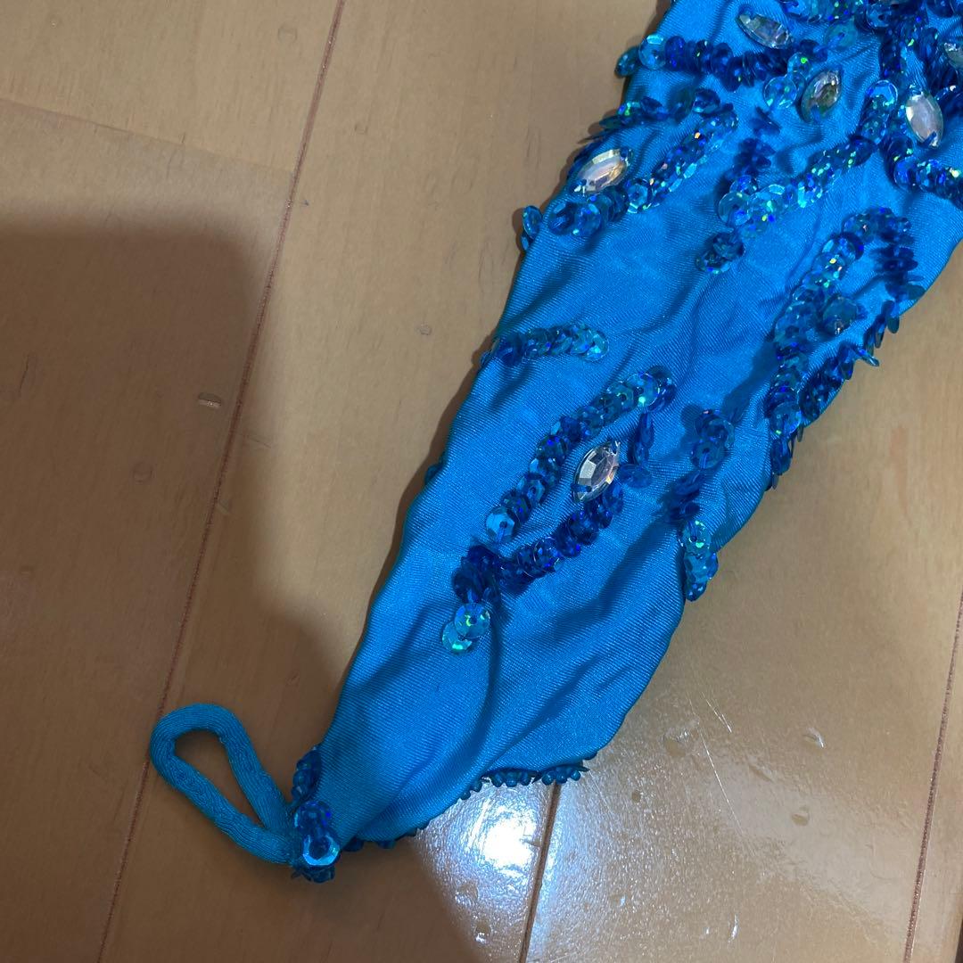 定価6万　青いビーズ装飾 ベリーダンス　衣装