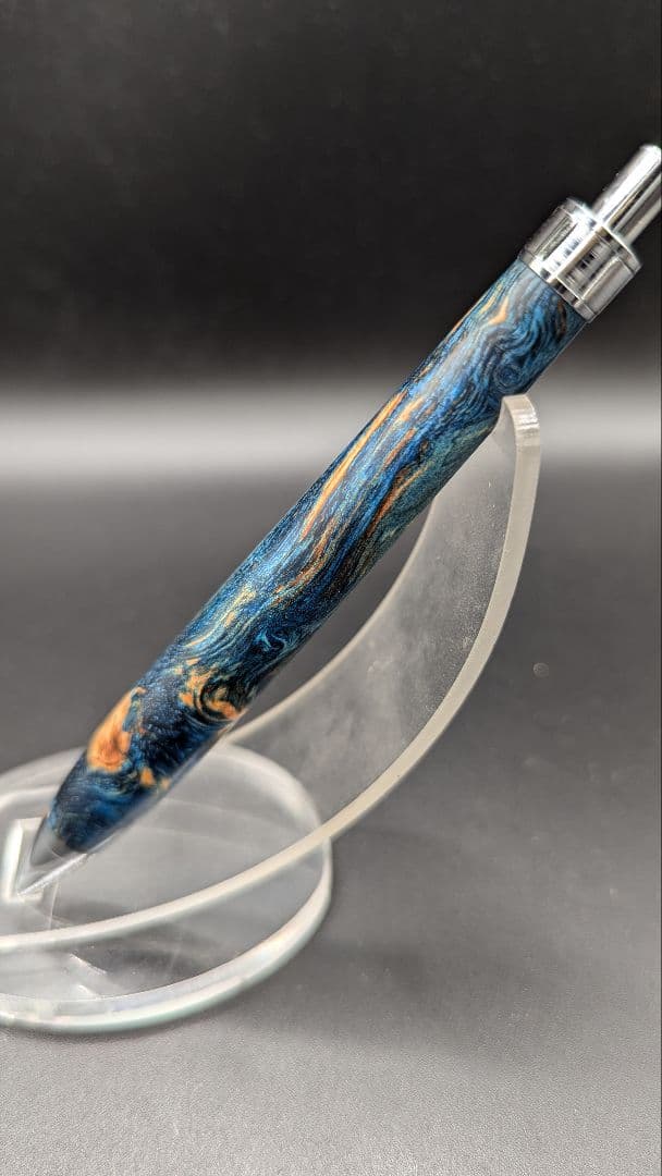 453ペン工房翌檜　スタビライズドウッドバーチバール　木軸シャーペン　ボールペン