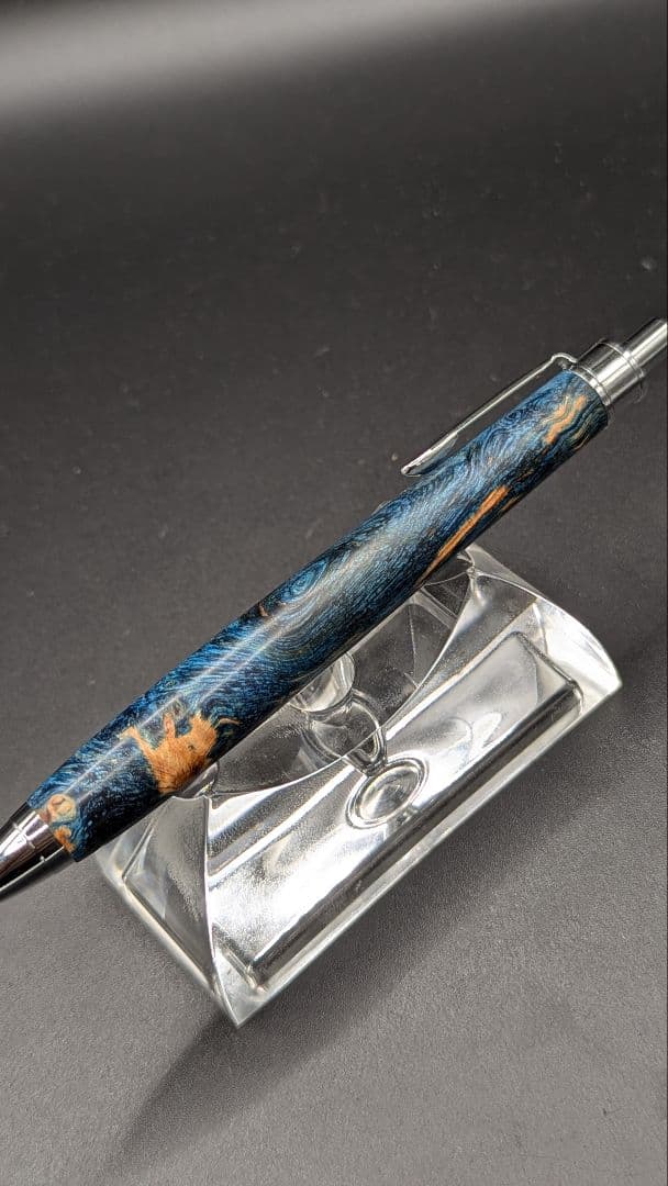 453ペン工房翌檜　スタビライズドウッドバーチバール　木軸シャーペン　ボールペン