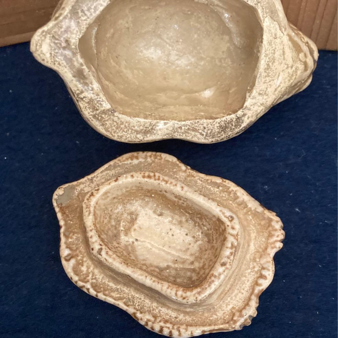 楽　晁雲造　兎香合　共箱