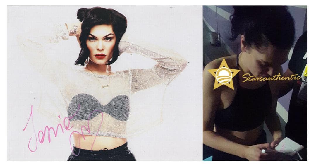 直筆サイン入り写真 ジェシー・J 歌手/フレームなし/SA鑑定済