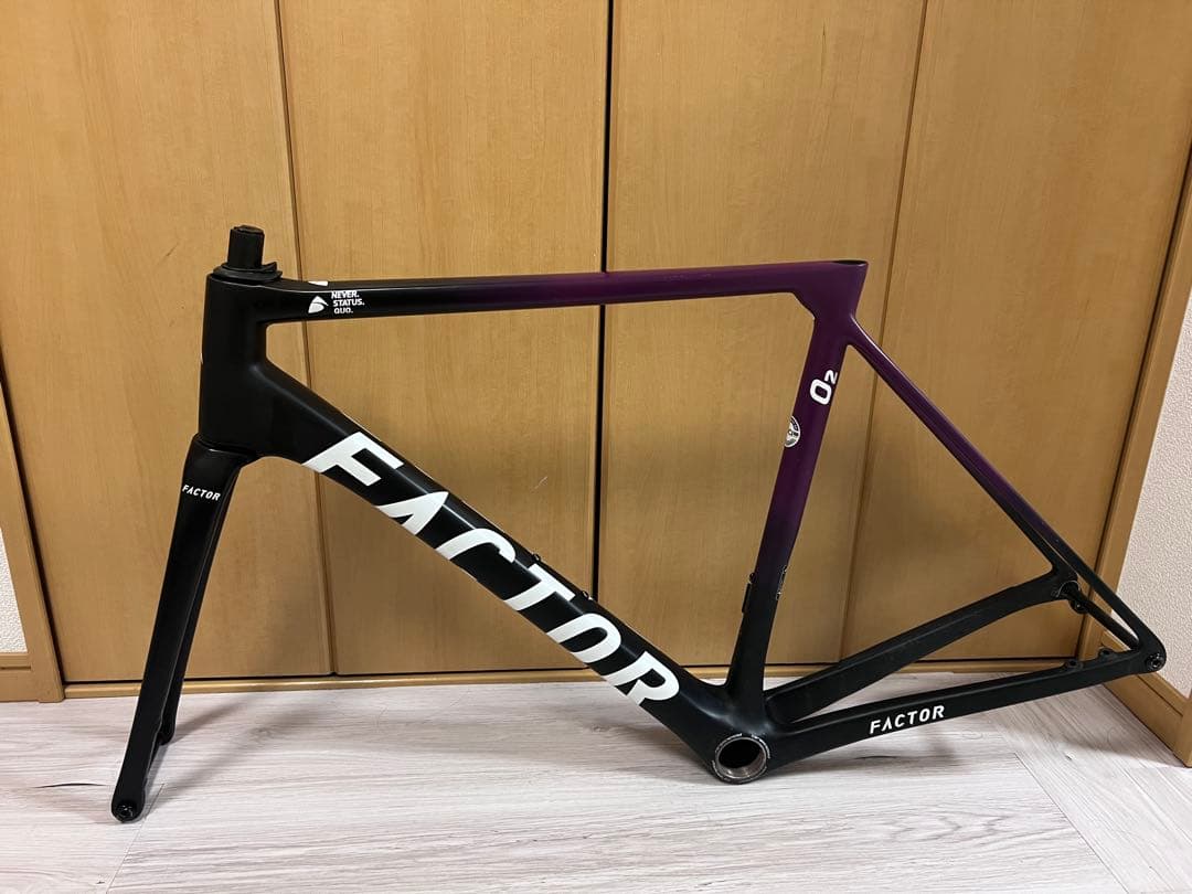 FACTOR O2 ロードバイクフレーム ミッドナイトピンク54サイズ