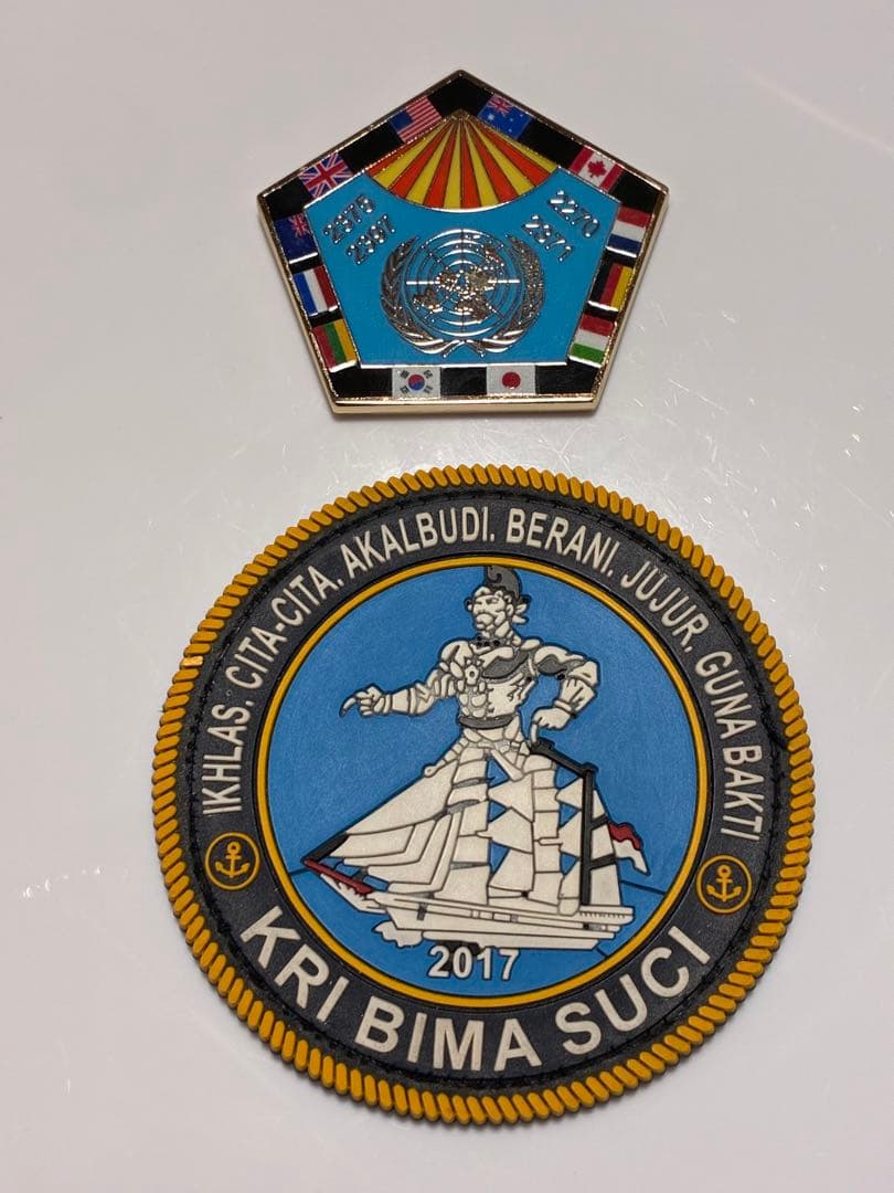 インドネシア海軍　KRI Bima Suci パッチ、国連？チャレンジ