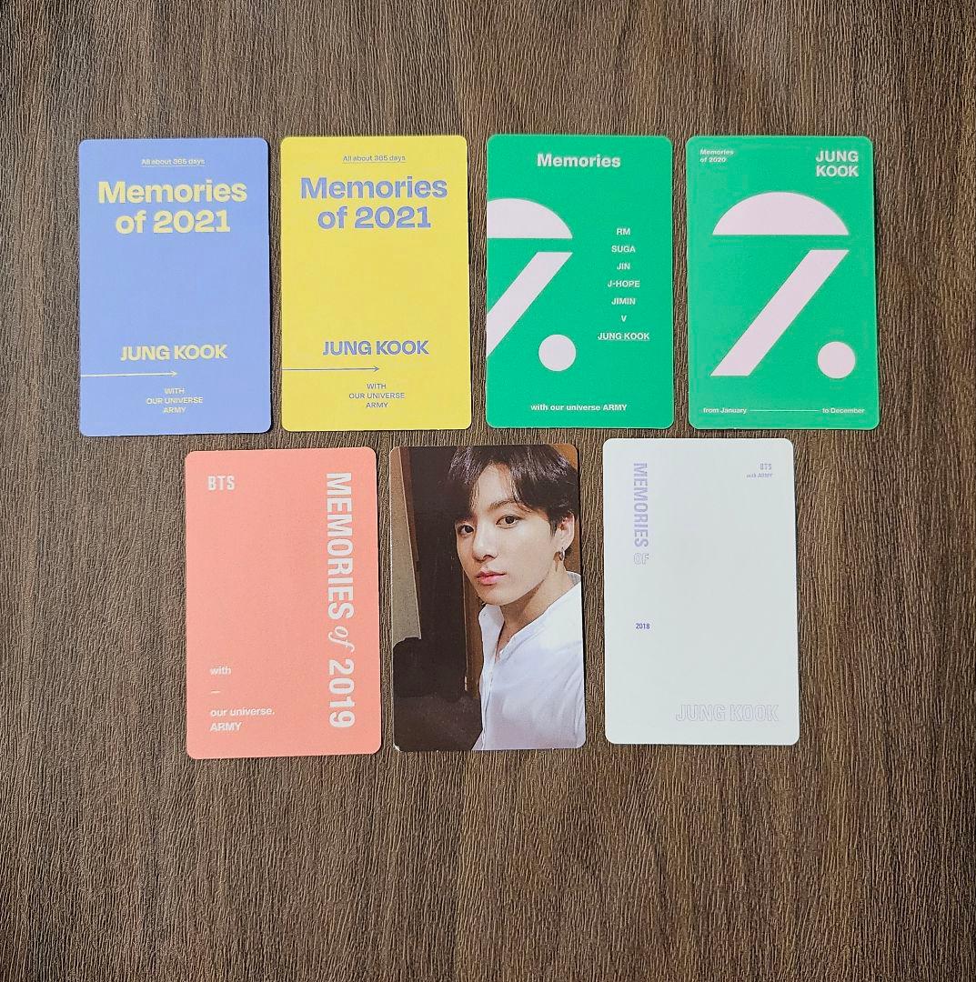 BTS  ジョングク トレカ 2018-2021 photocards  セット
