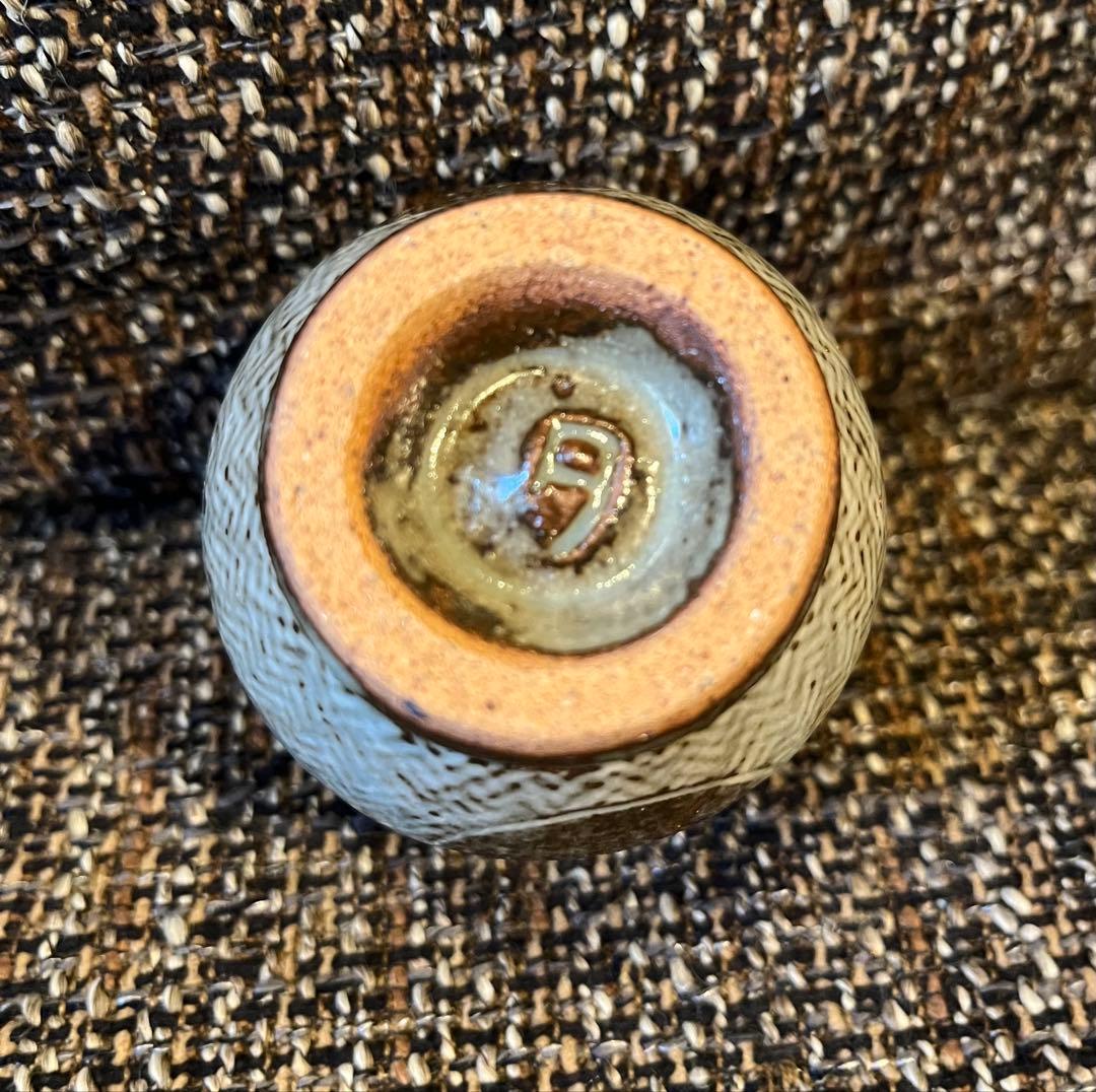 人間国宝 島岡達三 象嵌湯呑 共箱 本物保証