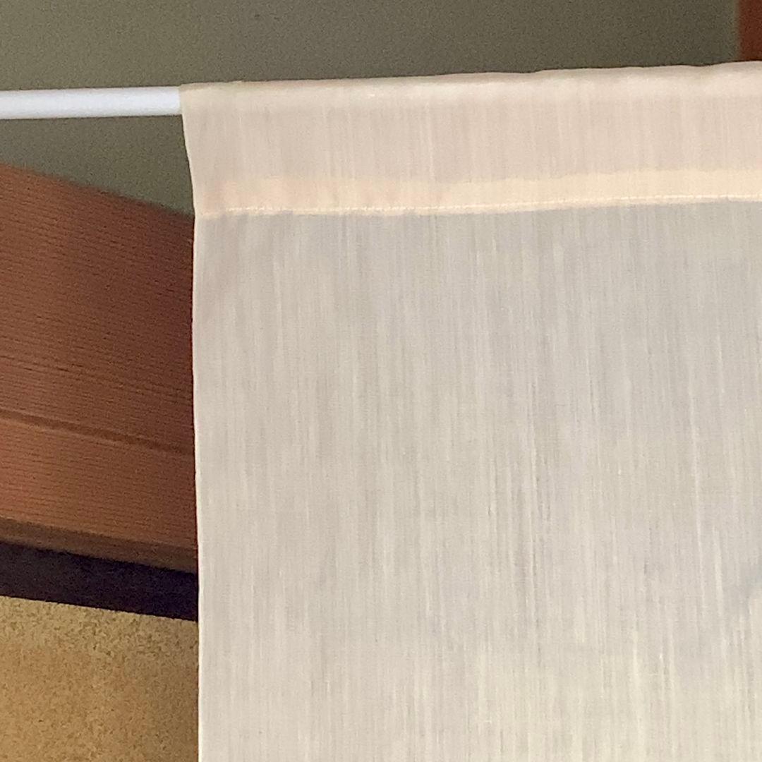 暖簾 本麻 藍墨『薩摩富士 開聞岳』水墨画家による肉筆 一点物