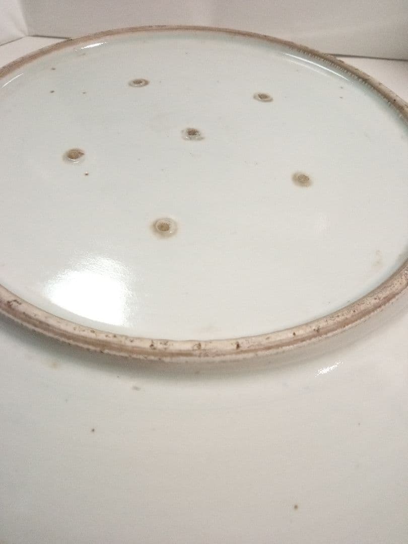 古伊万里　大皿　染付　日の出　山水　アンティーク