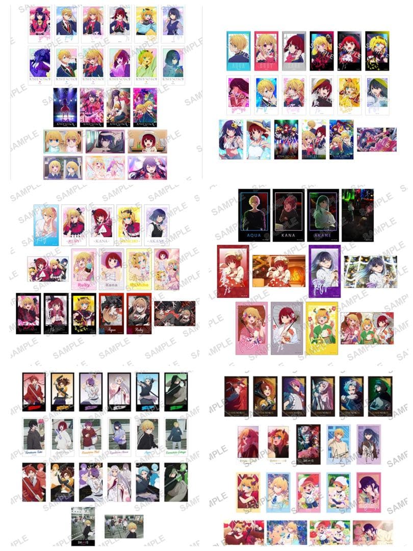 推しの子 ミニブロマイドコレクション 1〜6