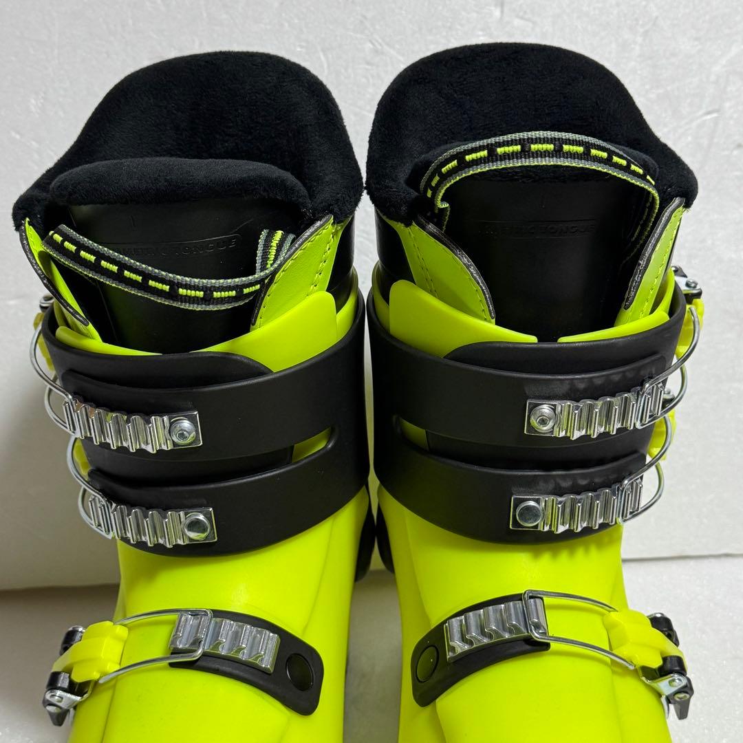 美品24-24.5cm スキーブーツイエロージュニアキッズ子供初心者285mm