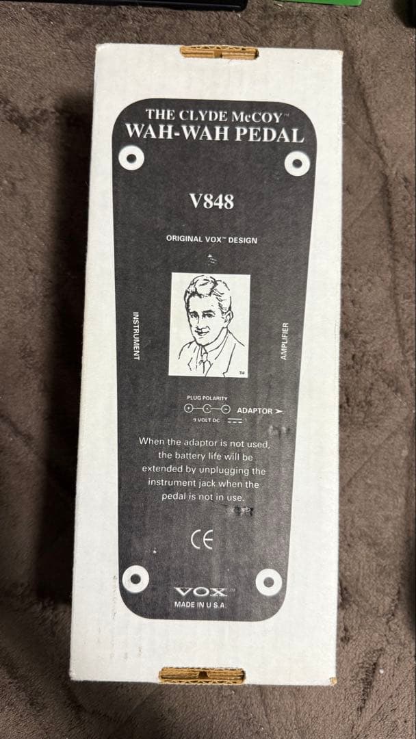 M*i様 VOX V848 THE CLYDE McCOY ワウペダル使用感少な