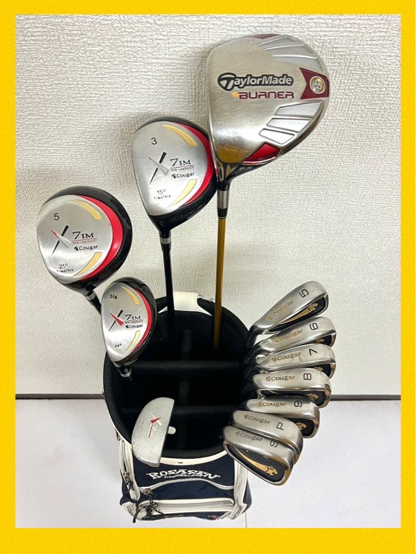 レフティ！早い者勝ち！激安！ゴルフクラブセット⛳️テーラーメイドやクーガーなど