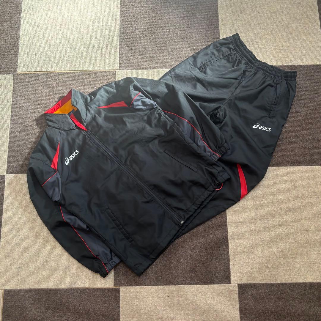 【✨美品】asics アシックス ウインドブレーカー セットアップ 上下