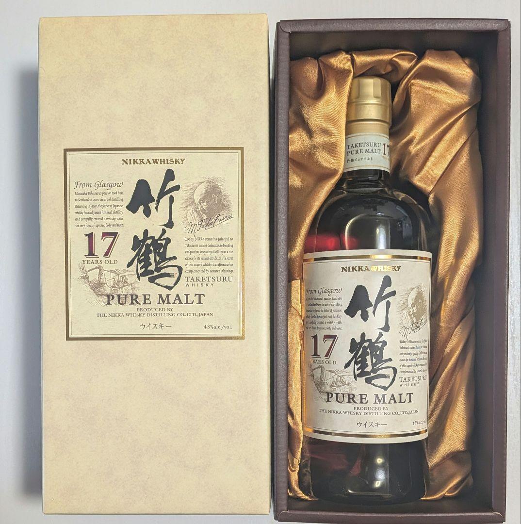 竹鶴17年 ピュアモルトウイスキー 化粧箱入り