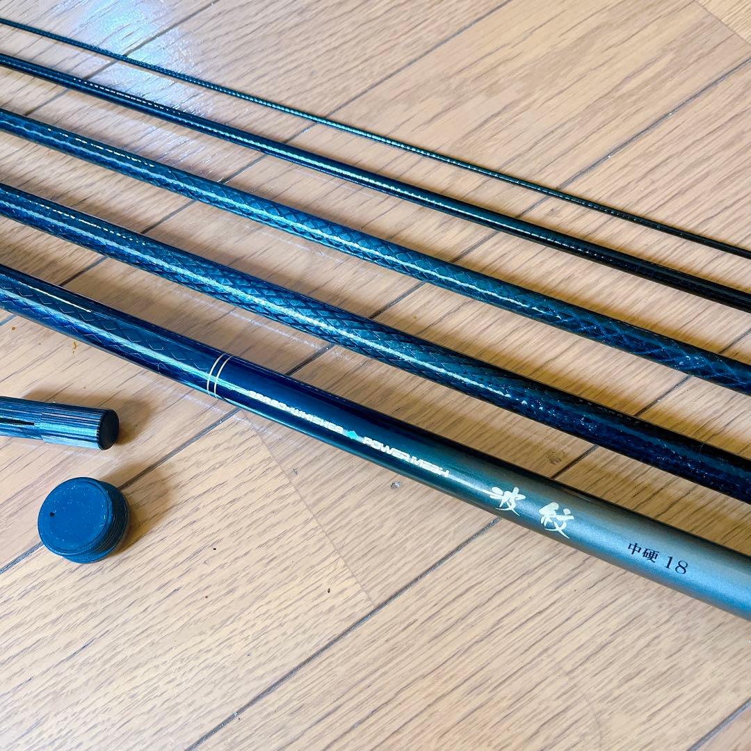 超希少　美品　ダイワ カーボウィスカー パワーメッシュ 波紋 中硬 18