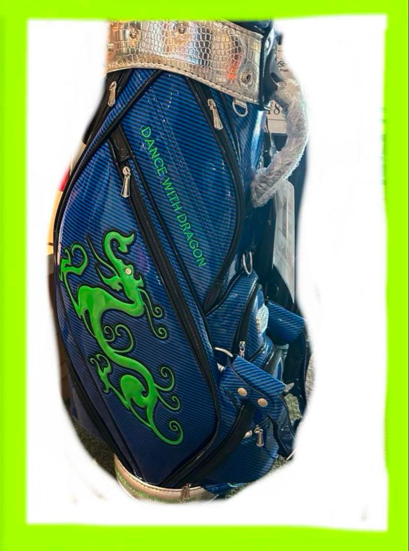 ダンスヴィズドラゴン★キャディーバッグ新品ブルー
