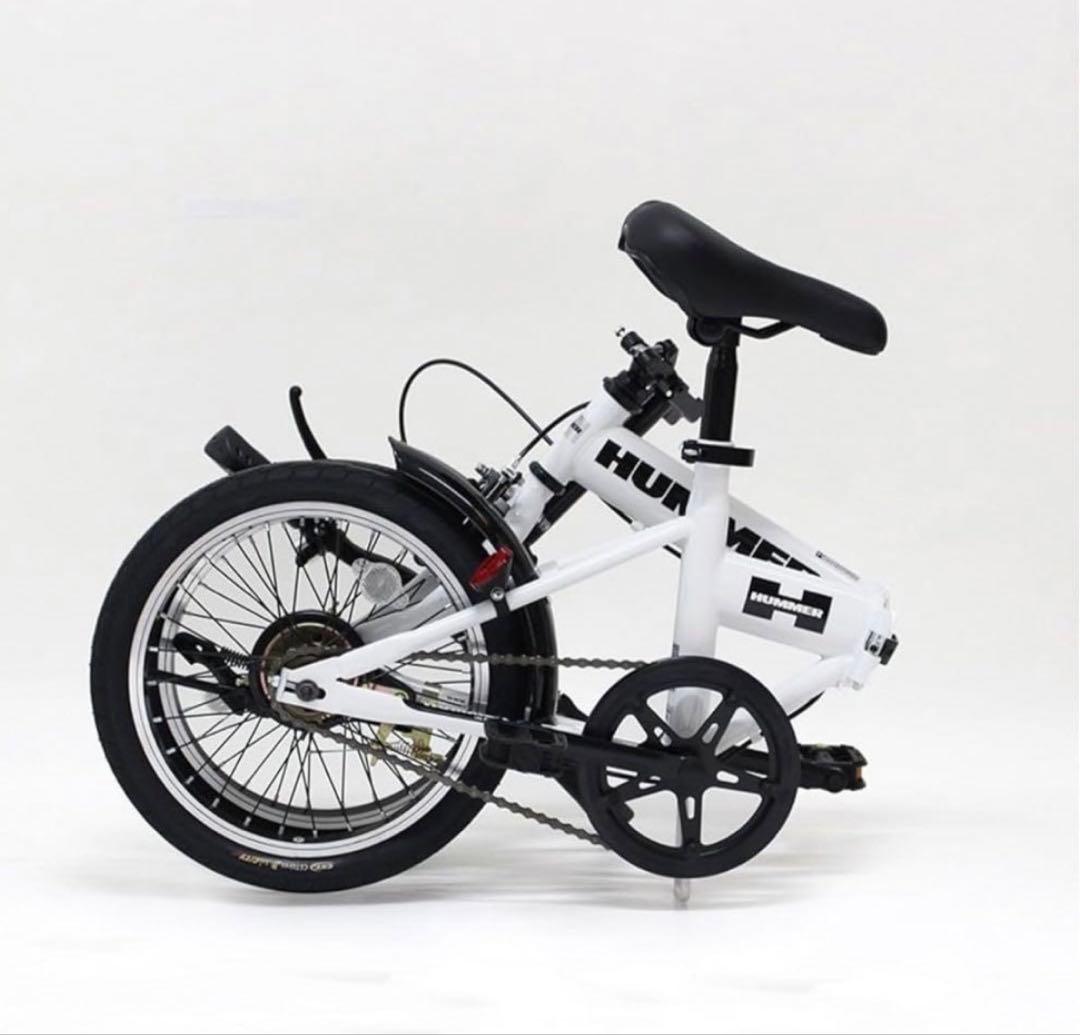 【新品未使用】HUMMER ハマー 2025年式 折り畳み自転車 白