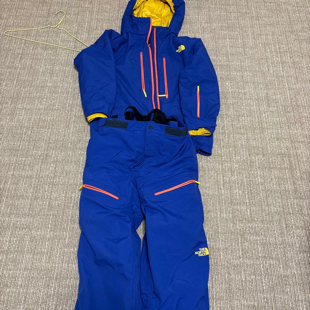 値下げ美品THE NORTH FACE スキーウェア 青/黄