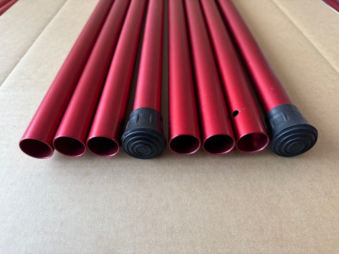 スノーピーク ウイングポール レッド 240/280 ① USED