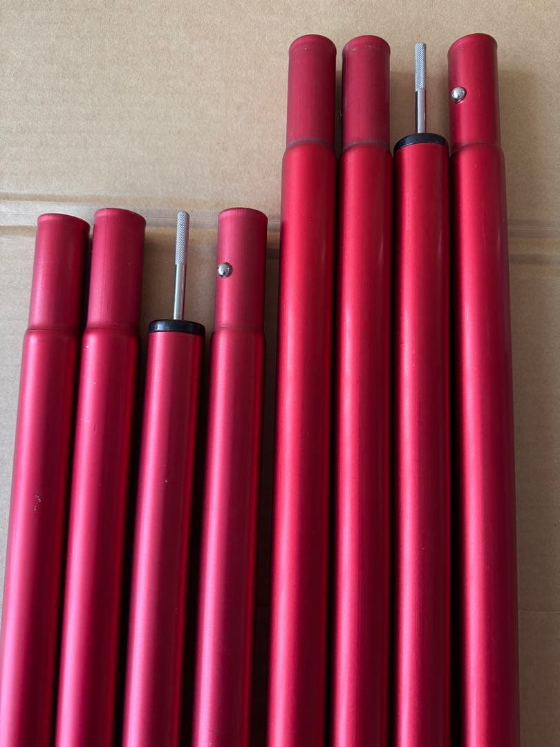 スノーピーク ウイングポール レッド 240/280 ① USED