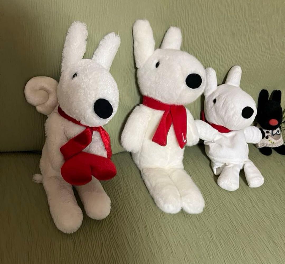 りさとガスパールのりさのぬいぐるみのセット（全長75.85.120センチ）