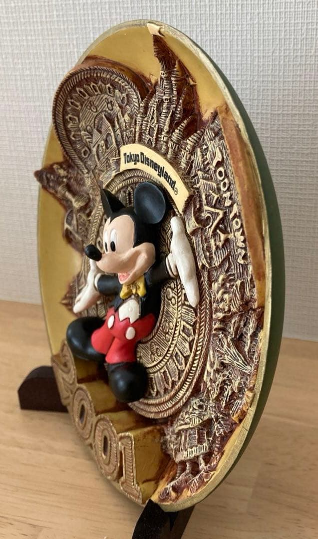未使用　東京ディズニーランド ミッキーマウス プレート 絵皿　2001 レア