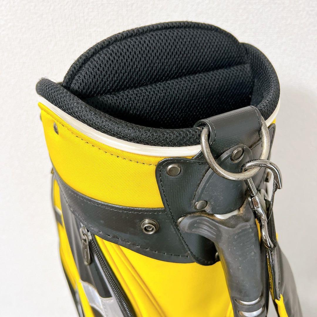 SRIXON スリクソン キャディバッグ 9型 5分割 黄色ゴルフバッグフード付