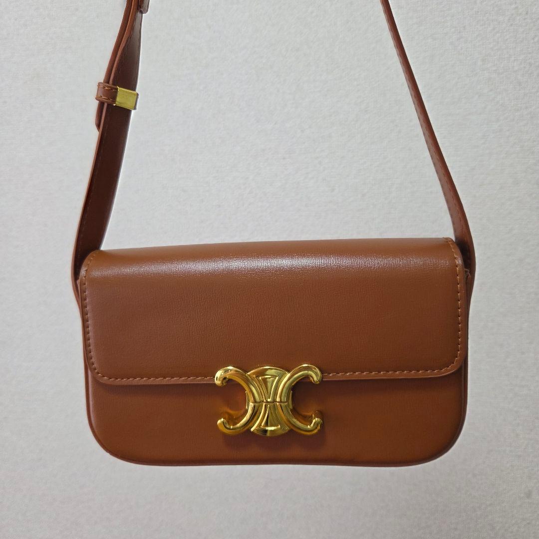 CELINE トリオンフ バッグ ブラウン