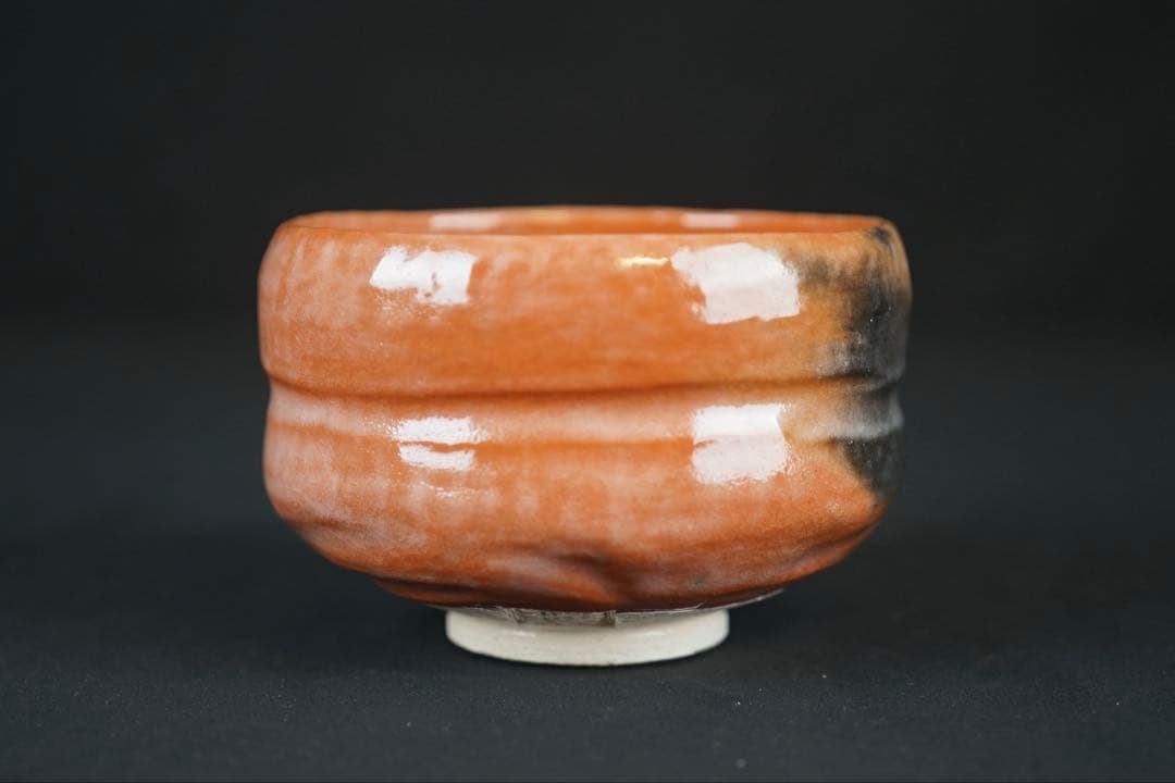 佐々木松楽 黒楽 茶碗 共箱 前大徳 福本積應 書付 抹茶碗 紙箱 茶道具