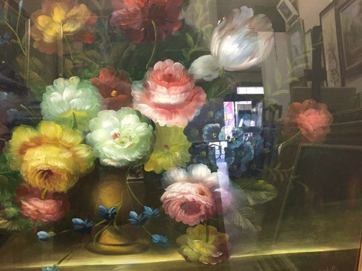 油絵　肉筆画(手描き) イタリア　ズーチエリ作品