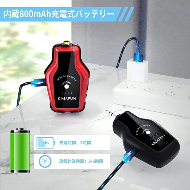 KIMAFUN 2.4G KM-G150-3 イヤモニ ワイヤレス送受信機セット