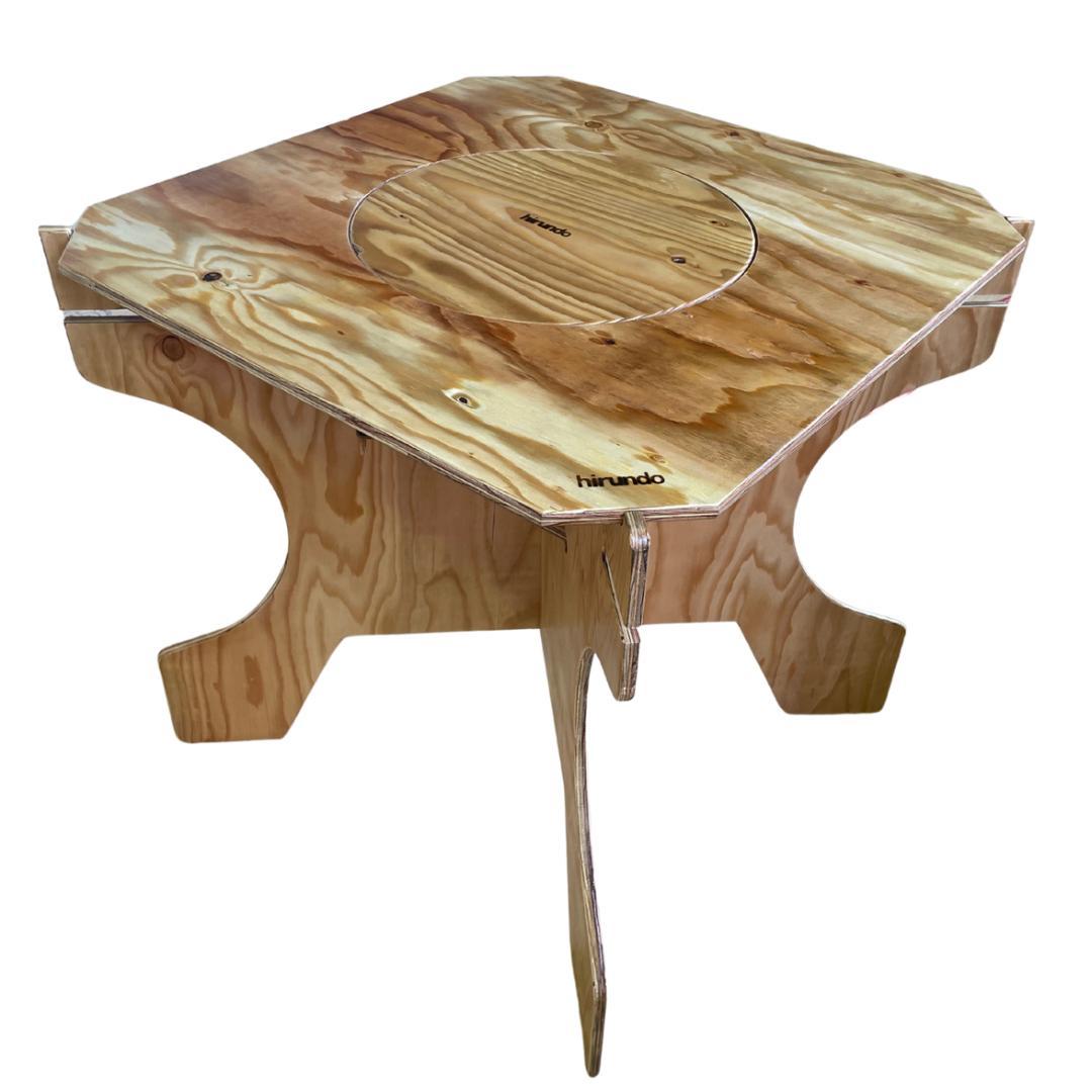 【B品】hirundo　組立式七輪テーブル・チェアセット