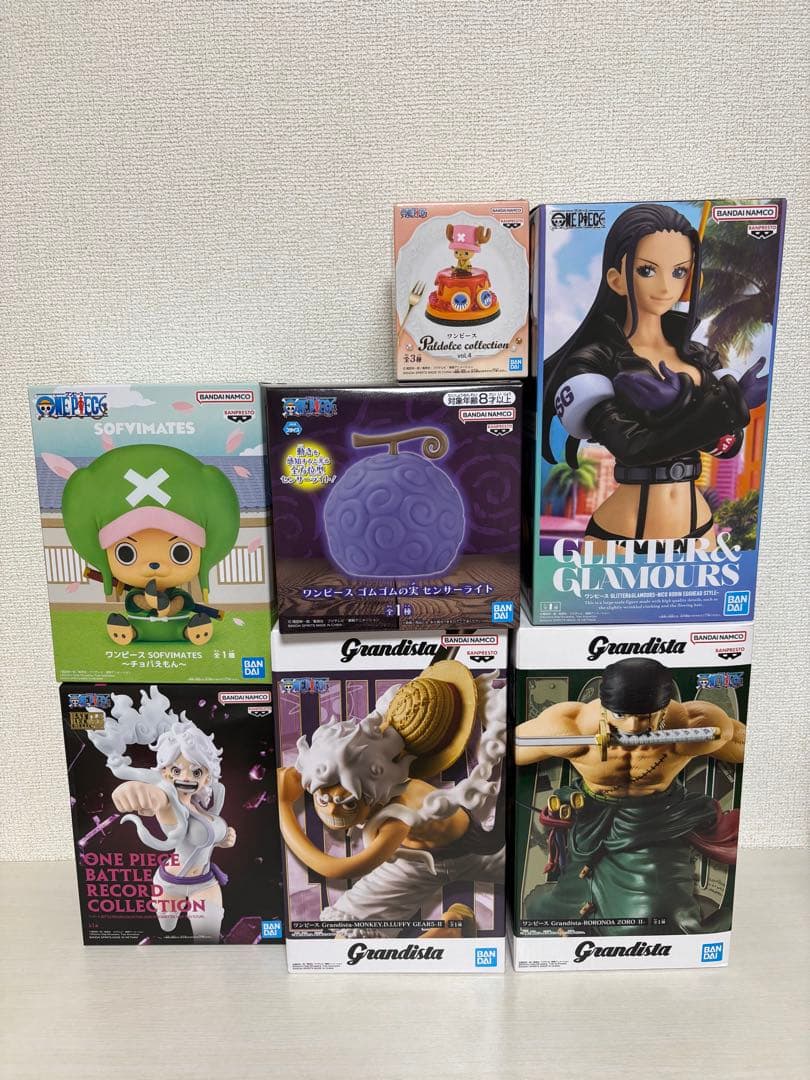 ワンピース フィギュア＆ルームライト 計7点セット