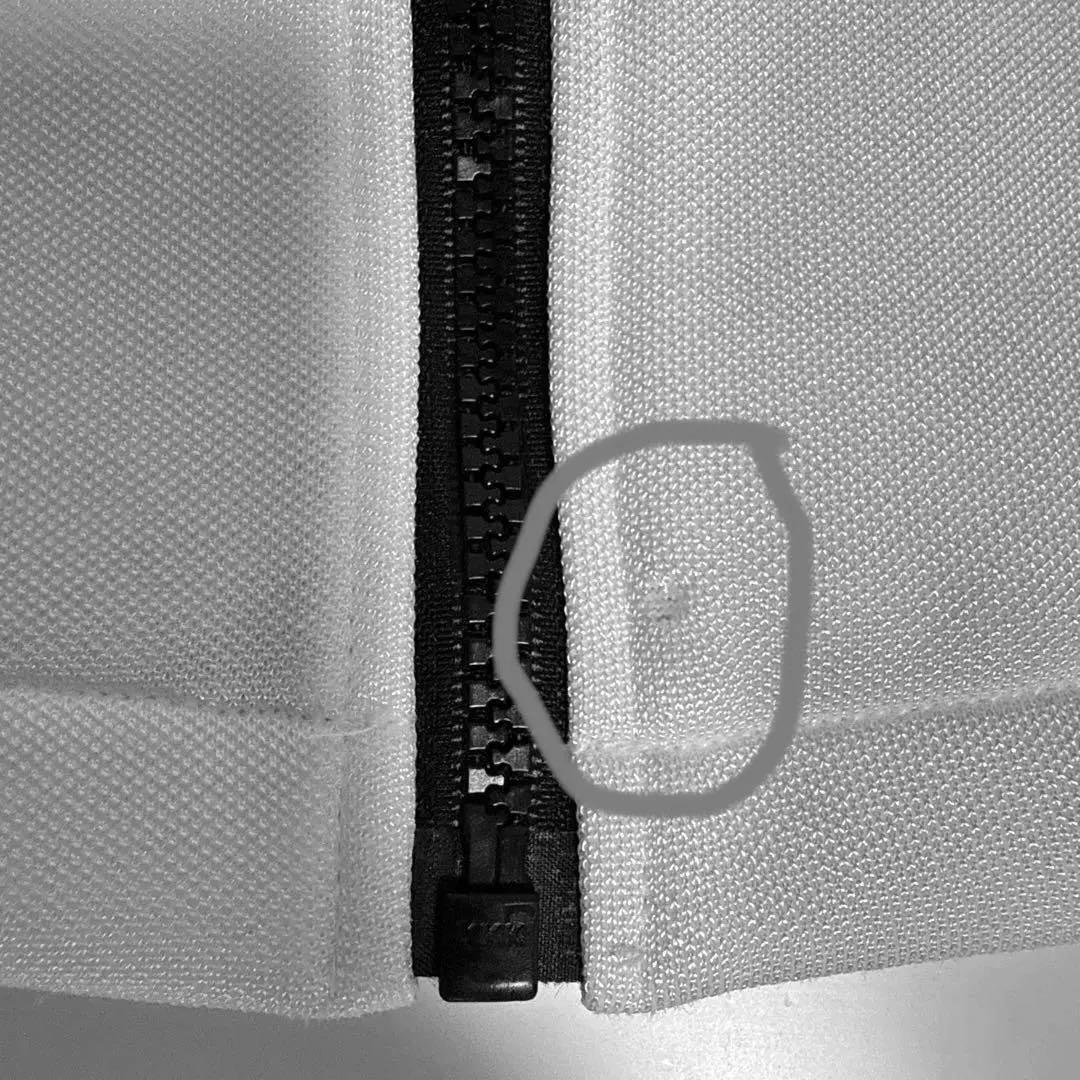 美品 adidas デサント製 トラックジャケット JASPO L 白黒