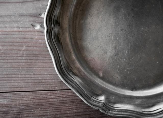 19世紀 フランス 湾曲する縁とエタンプレートb 花リム アンティーク