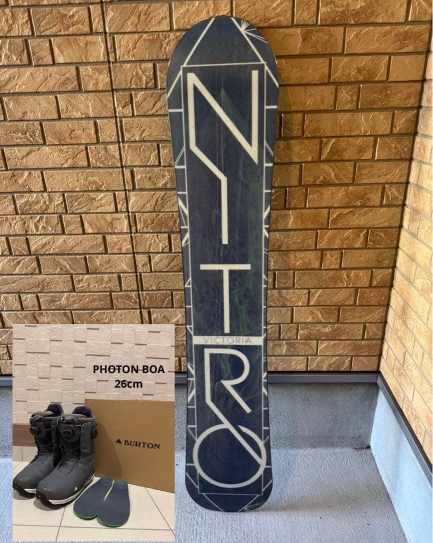 箱付きBURTON PHOTON BOA 26cm NITRO Victoria