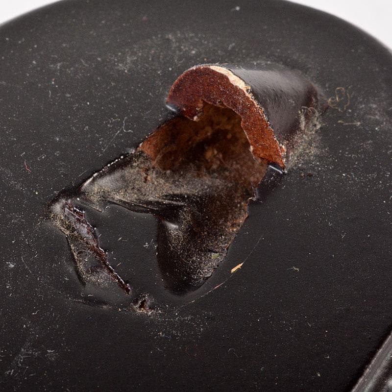 中国　玉石寿山石彫刻　剣　置物　唐木飾台付　C　6843