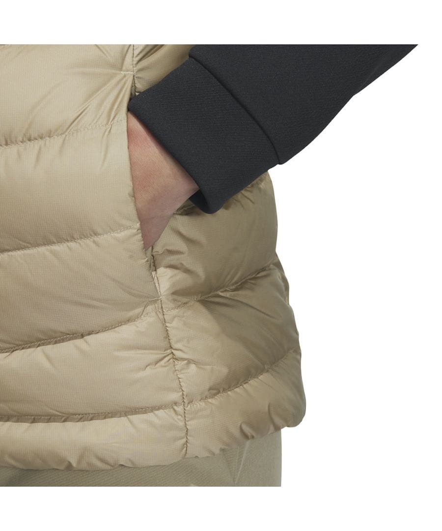 新品 XL adidas アディダス　リップストップ　フルジップ　ダウンベスト