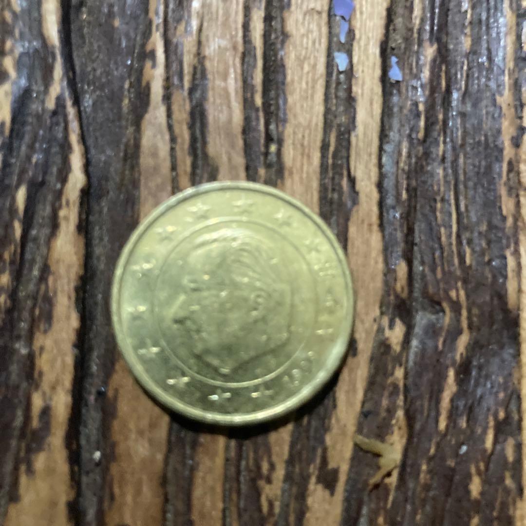 1999年 ベルギー 50ユーロセント硬貨 アルベール2世