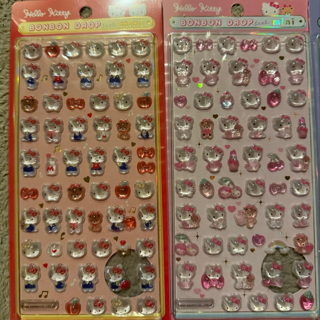 【正規品 新品】サンリオ ボンボンドロップシールミニ 7種