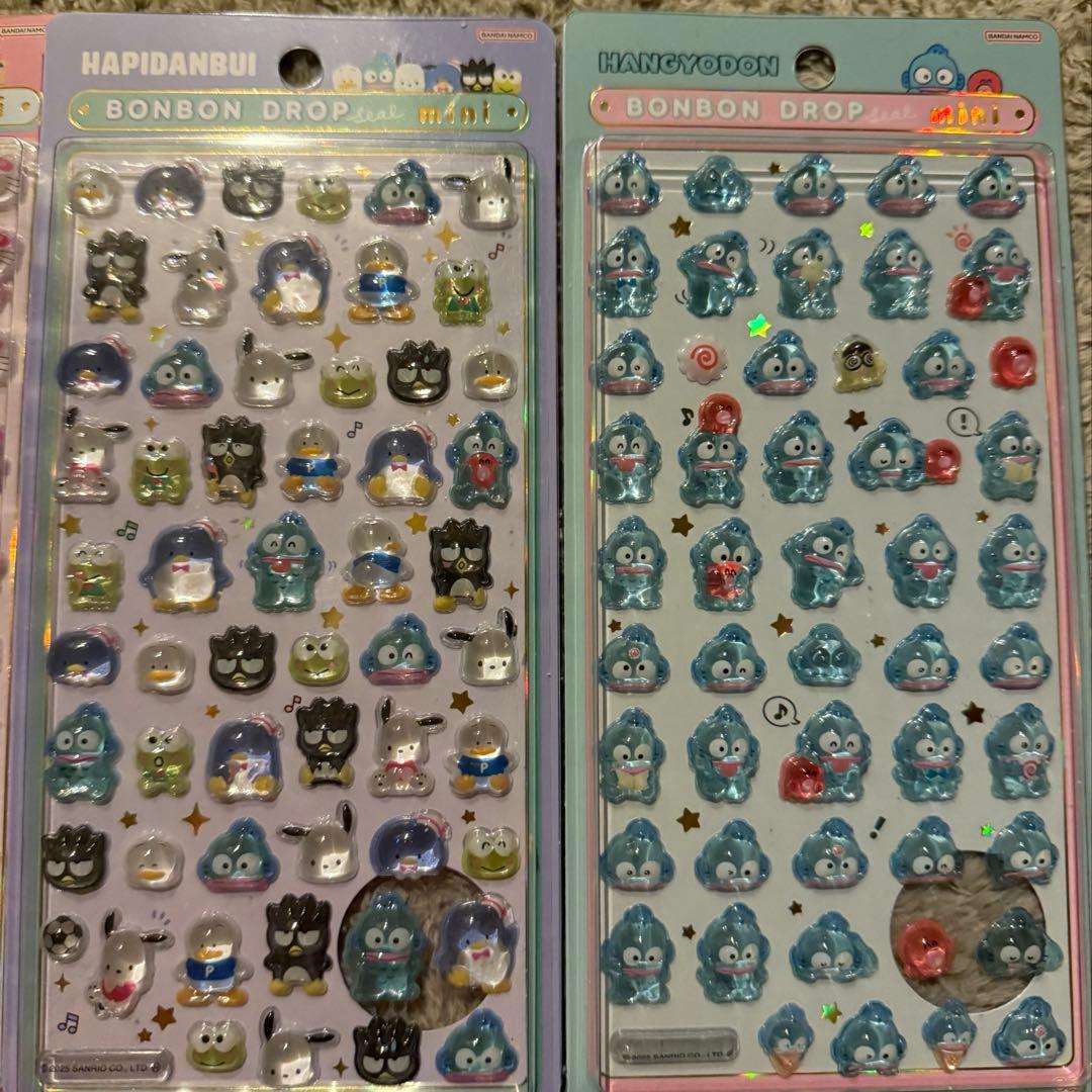 【正規品 新品】サンリオ ボンボンドロップシールミニ 7種
