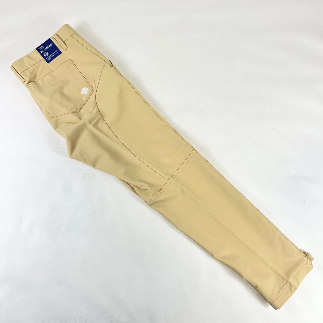 【美品】デサントゴルフ パンツ メンズウェア XL 裏起毛 ストレッチ ベージュ