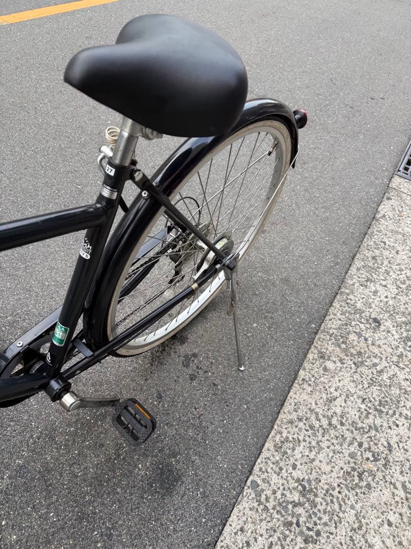 184 自転車 大阪市 【引取り限定】 美品 27インチ 変速付き