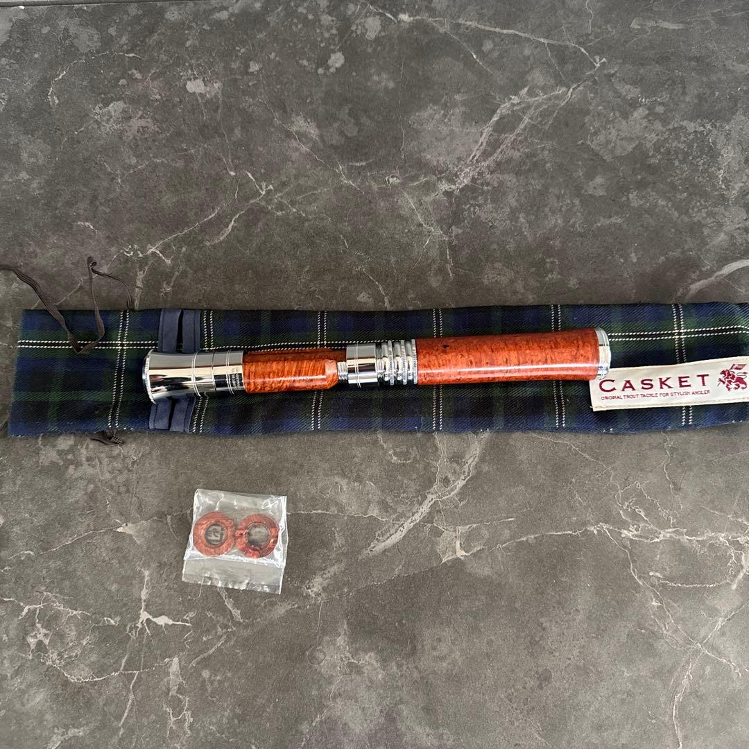 CASKET カスケット　ベゼルグリップ　シングル　花梨　スピニング用　未使用品