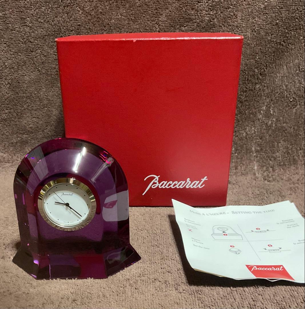新品1970年代フランス製バカラ 置時計クリスタルガラス　 (ビンテージAAA)